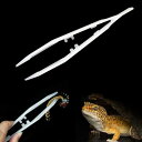 爬虫類ピンセット 給餌ピンセット セーフティピンセット 昆虫 カエル トカゲ 両生類 給餌クリップ 夜間に明るい 高精度 安全に餌やり ペット用品 送料無料
