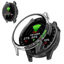 GARMIN Approach S50 ケース ガラスフイルム 一体型ケース PC+ガラス素材 指紋防止 耐衝撃 装着簡単 高透過率 全面保護 超薄型 ガーミン(GARMIN) Approach S50 カバー (クリア) 送料無料