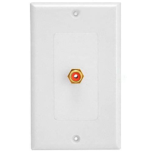 RCA ウォールプレート RCA装飾壁プレート 70*115mm ABS壁プレートにとって サブウーファーオーディオ ポ 家庭用 オフィス用 壁ソケット 送料無...