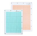 下敷き 半透明 ソフト 目盛り 方眼 硬筆用 文房具 PET a4 a5 b5 プロジェクトペーパー 色ランダム (A5 2枚セット) 送料無料