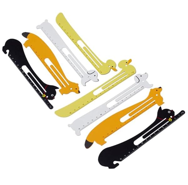 定規 金属 しおり ステンレス 金属しおり ブックマーク クリップ式しおり 文房具 学生 贈り物 (4本セット) 送料無料