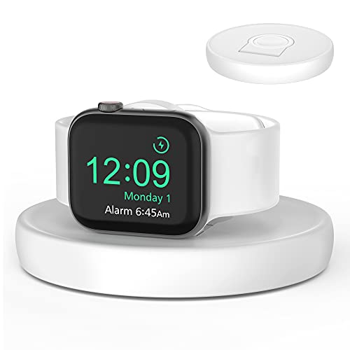 アップルウォッチ 充電 スタンド Apple Watch Series 全機種アップルウォッチ スタンド 小型 軽量 折り畳み 充電ケーブル収納 ナイトスタンド (ホウイト) 送料無料