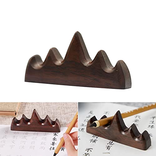 筆置き ミニ 置物 筆架 書道筆ハンガー 書道用具 書道小物 山型文鎮 文房具 工芸品 展示小物 風水装飾 招財 開運 金運 和室 茶道 寝室 部屋 会社 玄関...