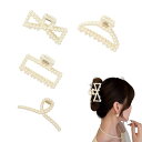 ヘアクリップ バンスクリップ かわいい真珠のヘアクリップ パールヘアピン 上品 バナナクリップ パールヘアピン ヘアアクセサリー 髪留め 髪飾り 可愛い シンプ...