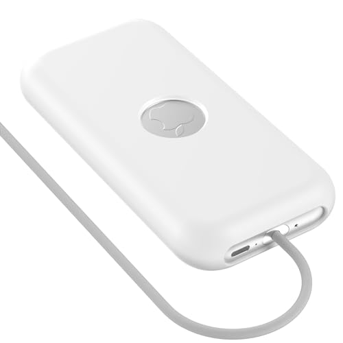 Apple Vision Pro バッテリー 保護ケース シリコン バッテリー保護カバー 電源保護ケース キズ防止 落下防止 防汚 防塵 軽量 耐摩耗性 耐久性 耐衝撃 柔らかい (ホワイト) 送料無料