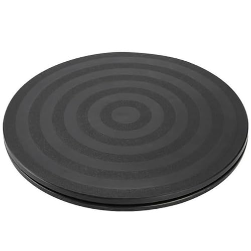 回転盤 小型 直径20cm 耐荷重 360度回転 丸型 回転台 ターンテーブル テレビ TV モニタ プロジェクター 電話機 パソコン用 ブラック 送料無料