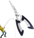 フィッシングプライヤー 釣りペンチ 釣りプライヤー 防錆 ステンレス 針外し フックリリーサー PEライン切れる フックはずし ロック機能付き 軽量 多機能 ア...