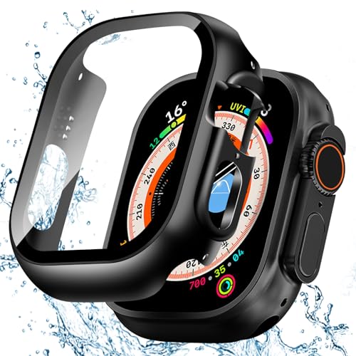 Apple Watch ケース Ultra 2 / 1 アップルウォッチ カバー PC素材 防水カバー Apple Watch カバー 全面保護 二重構造 アップルウォッチ ケース ガラスフィルム 一体型 高耐久 高透過率 装着簡単(49mm / ブラック) 送料無料 Apple Watch ケース Ultra 2 / 1 アップルウォッチ カバー PC素材 防水カバー Apple Watch カバー 全面保護 二重構造 アップルウォッチ ケース ガラスフィルム 一体型 高耐久 高透過率 装着簡単(49mm / ブラック) 送料無料