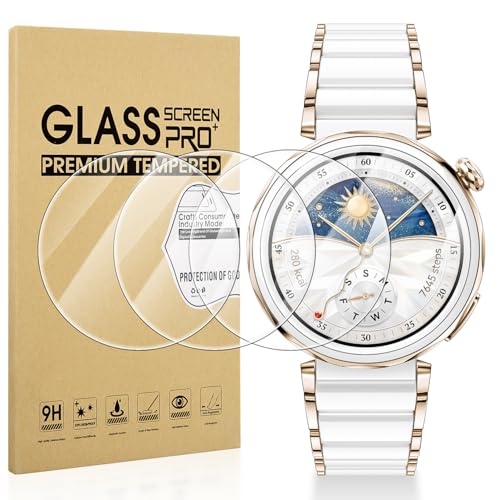 HUAWEI WATCH GT5 Pro 42MM 保護フィルム フィルム スクリーン 強化ガラス カバー 擦れ防止 耐衝撃 防指紋 9H 高硬度 高精細 ガラスフィルム 4枚 送料無料