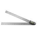デジタル分度器 0-300mm ステンレス 電子分度器 デジタルゴニオメーター 360° 角度ファインダー マイターゲージルーラー 長さ 角度測定