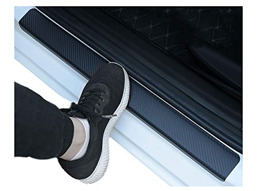 送料無料 サイドステップガード スカッフプレート ドアシル保護ステッカー ドアガードステッカー カー..