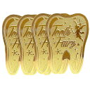 歯の妖精コイン Tooth Fairy Coin 歯形 子供の歯の生え変わり期 金貨体験 歯の妖精 記念 プレゼント ギフト 記念コイン コレクション 4枚セッ...