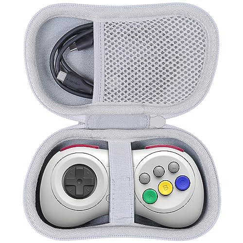8Bitdo M30 / NEOGEO Bluetooth ゲーミングコントローラー ポータブル 保護ケース 収納ケース 持ち運び 保護 収納ボックス 互換品 代替品 (ケースのみの販売) ホワイト