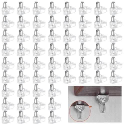 ダボ 棚ダボ 差し込みタイプ (60個セット) 5mm穴用 棚受け ダボ ピン 優れた耐荷重力 耐久性 安定性 家..