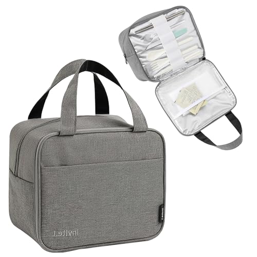 ランチバッグ お弁当袋 6L 保冷 保温 バッグ 弁当箱 シンプル 大容量 便利 撥水 断熱 耐久性 おしゃれ 手提げ アウトドアキャンプピクニックバッグなどに 男女兼用 通勤 通学 グレー