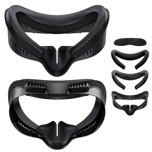 Quest 3S フェイスクッション PU ソフトパッド アクセサリー対応 通気性 フェイスブラケット 互換品 汗防止 取り外し可能 漏れ防止ライトノーズブロッカー レンズカバー付き Quest 3S フェイスクッション PU ソフトパッド アクセサリー対応 通気性 フェイスブラケット 互換品 汗防止 取り外し可能 漏れ防止ライトノーズブロッカー レンズカバー付き