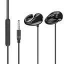 有線イヤホン 3.5mm イヤホン 有線 耳掛け タイプC マイク付き ヘッドホン有線 ブラック 耳を塞がない ゲーミングイヤホン オープンイヤー オンライン会議 音漏れ防止 着信応答 / 終話 音量調節 軽量 防汗設計 送料無料
