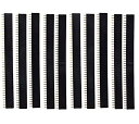 40ピン ストレート メスピン ヘッダーストリップ ピッチ 2.54mm 10個セット 送料無料