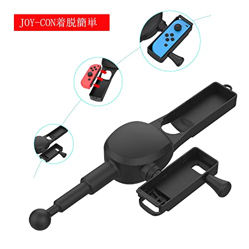 Switch Joy-con 釣り竿 回転リール デザイン 竿を振り Switch Switch有機ELモデル 用釣り竿 代替品 互換品 本当に釣りをしているような感覚で釣りゲームを楽しめます Joy-con(LとR)交換可能