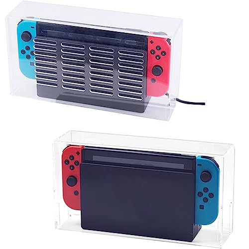 Switch ドック用ケース 防塵 カバー アクリル 汚れ防止 通気 ゲーム中使用可能 お手入れ簡単 給電ドックカバー (透明) Switch ドック用ケース 防塵 カバー アクリル 汚れ防止 通気 ゲーム中使用可能 お手入れ簡単 給電ドックカバー (透明)