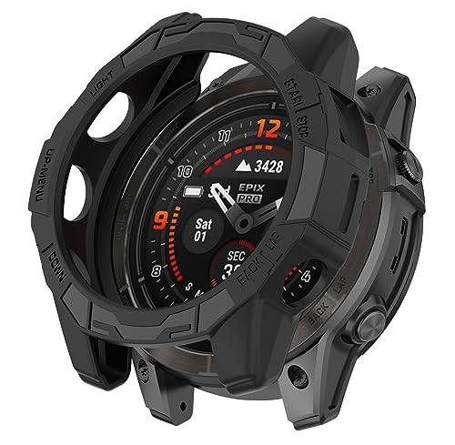 Fenix 7X Pro ケース カバー 保護ケース 互換品 Epix Pro 51mm TPUゴム 保護カバー 耐衝撃 アクセサリー (ブラック) 送料無料 Fenix 7X Pro ケース カバー 保護ケース 互換品 Epix Pro 51mm TPUゴム 保護カバー 耐衝撃 アクセサリー (ブラック) 送料無料