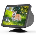 Echo Show 8 第3世代 スタンド 第3世代用 卓上スタンド テーブルホルダー Show 8 第三世代とiphone モデルに対応する卓上スタンドアクセサリー 角度調整可能な卓上ホルダー 滑り止めブラケット 安定性が高いスピーカースタンド 簡単取り付け 空間節約 (ブラッ...