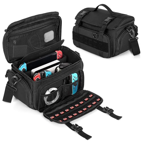 Switchケース Steam Deck Legion Go Steam Deck OLED Nintendo Switch ASUS ROG Ally用収納バッグ Steam Deck専用ケース ゲームカード 18枚収納 代替品 互換品