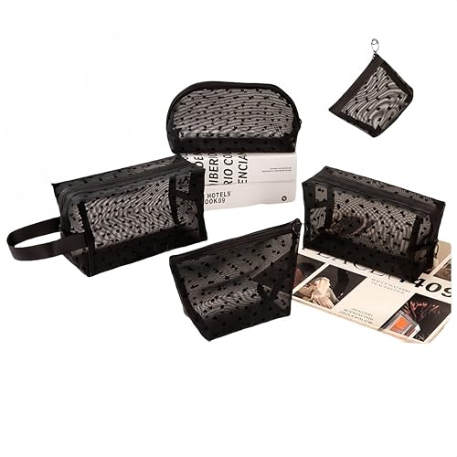 コスメポーチ 収納 ボックス ウォッシュバッグ 大容量 軽量 持ち運びに便利 手持ち式 透明 中空 通気性..