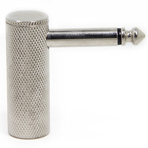 エレキギターケーブル 変換アダプタ L型 モノラル 標準フォンジャック モノラル標準フォンプラグ エ ...