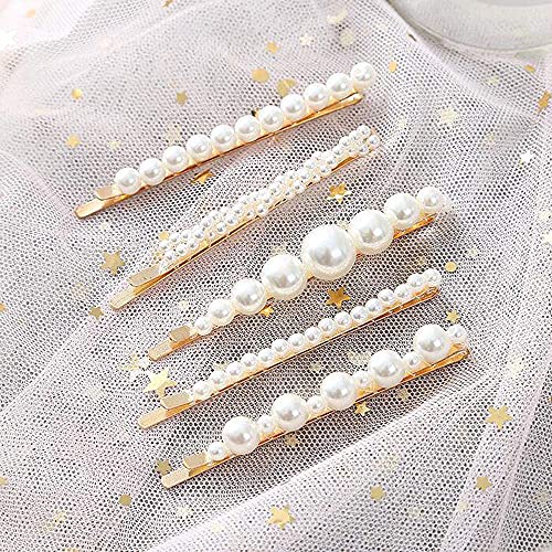 ヘアピン パールピン ゴールドヘアクリップ フェイクパール レディース ヘアアクセサリー 髪留め 髪飾り ヘアアレンジ おしゃれ カジュアル きれいめ 上品 かわいい 大人可愛い 華やか エレガント 高見え 通学 通勤 オフィス 入学式 卒業式 結婚式 5個セット ...