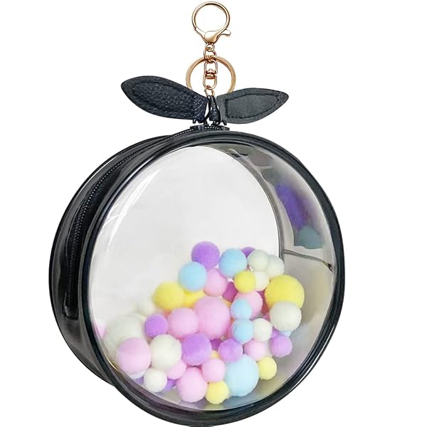 ケース バッグ 痛バック ぬいぐるみポーチ 兎耳 人形入れ 透明 ぬいぐるみ用 小物 防水 クリアポーチ (..