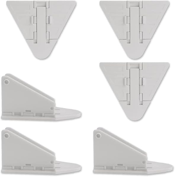 窓 安全ロック ドアレバーロック 窓 補助錠 引き戸ロック ガラス窓ストッパー 地震窓錠 ペット脱出防止 子供 長老 安全対策 転落防護 指はさみ防止 簡単インストール 小さい 持ち運びが容易 (白 / 6個セット)