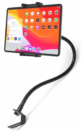 タブレットホルダー 車載 シートボルトホルダー トラック用ipad置き 車 iPadロングアームスタンド 運転席 車のタブレットマウント 前席 カースマホホルダー 360度回転 自由調節 安定性 4-13インチ多機種対応：iPad Pro 12.9 11 9.7 Air mini / iPhoneなど ...