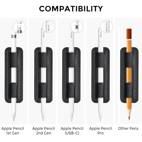 Apple Pencil ホルダー 取り外し可能 耐久性 ペンループ 弾性 強力 粘着ホルダー ...