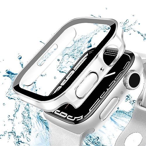 Apple Watch ケース 40mm 防水 ケース 3D直角エッジデザイン メッキ加工 カバー ガラスフィルム ケース カバー 高透過率 Apple Watch SE2 / SE / 6 / 5 / 4 40mm アップルウォッチSE2 / SE / 6 / 5 / 4 40mm ホワイト / シルバー 2枚 送料無料 Apple Watch ケース 40mm 防水 ケース 3D直角エッジデザイン メッキ加工 カバー ガラスフィルム ケース カバー 高透過率 Apple Watch SE2 / SE / 6 / 5 / 4 40mm アップルウォッチSE2 / SE / 6 / 5 / 4 40mm ホワイト / シルバー 2枚 送料無料