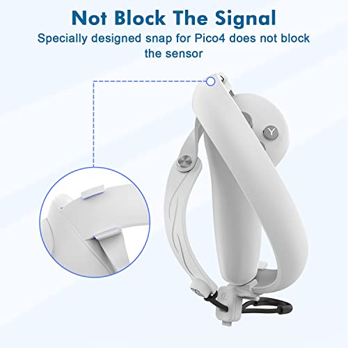 Pico4 グリップカバー コントローラーグリップ 取り付け簡単 洗濯可能 PICO 4アクセサリー 保護カバー 軽量 保護 収納 旅行 出張 持ち運び 代替品 互換品