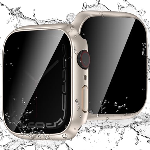 アップルウォッチ 防水 カバー 40mm Apple Watch ケース のぞき見防止 保護フィルム 装着簡単 耐衝撃 軽量 プライバシー保護 iWatch Series 6 5 4 SE 対応 クリア 送料無料