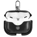 AirPods Pro2 ケース AirPods Pro2 レザーイヤホンケース ワイヤレス充電防塵 耐衝撃 LED可視 アップルイヤホン 保護ケース カラビナ付き AirPods Pro2 保護ケース(ブラック)
