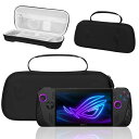 ASUS ROG Ally X 収納ケース 保護ケース 軽量 保護 収納 旅行 出張 持ち運び 代替品 互換品 (ケースのみ) ASUS ゲーミングPC ROG Ally X RC71L 7インチ ポータブル カバー ポーチ ブラック