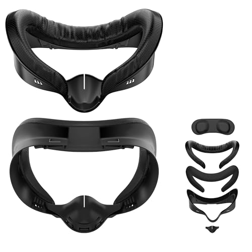 Meta Quest 3S VR フェイスクッション 交換用 レンズカバー 2枚 Oculus Quest 3S用 フェイスカバーパッド