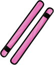LEDアームバンド事故対策 防犯対策 防犯 安全対策 ピカピカ光る腕輪 ワンタッチ装着 セーフティライト スポーツアクセサリー 夜間 ジョギング ナイトライン ランニング ウオーキング 通学 塾帰り 通勤 4色 (ピンク)
