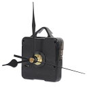 時計ムーブメント 時計シャフト 掛け時計用 時計補修パーツ DIY部品 時計なしのムーブメント1つ 電池なしの3つの針 (黒) 補修部品 時計バンド
