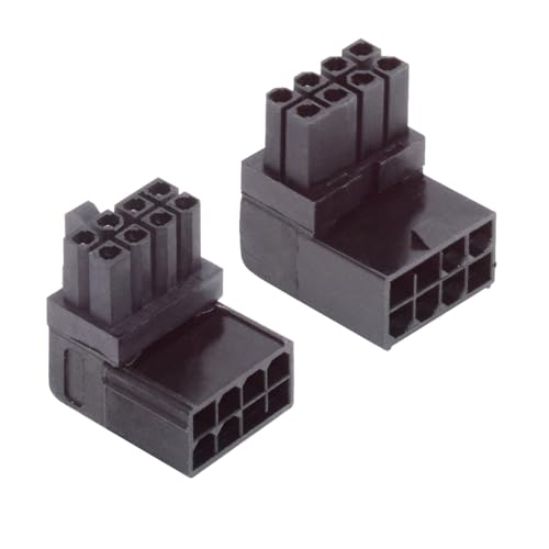 90度 上下アングル ATX 8P オス - メス電源ヘッダー アダプター GPU グラフィックス カード用 2 ピース/ロット 送料無料