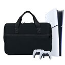 PS5 収納バッグ PS5 Slim 収納ケース Playstation 5 デジタル エディション(CFI-2000) キャリーバッグ 旅行用 持ち運び便利 小物収納可 軽量 防塵 防水 互換品 代替品 耐衝撃 (ブラック)