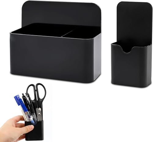 マグネットポケット 磁石ポケット ペン立て マグネット 小物入れ ホワイトボードケース おしゃれ 冷蔵庫 壁掛けラック オフィス整理用品 イレーザーの収納 仕切り位置調節可 2個セット