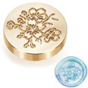 シーリングスタンプ ヘッド 5mm 厚い ミニ シーリングワックス 桜 3d 立体 紋章 丸 交換真鍮銅頭 花 さくら サクラ 手紙 封筒 専用ヘッド 復古風 ...