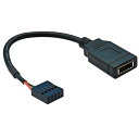 USB 3.1 フロントパネル ソケット Key-A タイプ E から USB 2.0 9 ピン 10 ピン メインボード ヘッダー オス延長ケーブル 送料無料(2)