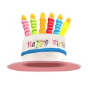 誕生日帽子 ろうそく ケーキ型 ハット たんじょうびハット 仮装 パーティー帽子 Happy Birthday 記念品 誕生日ギフト アクセサリー パーティー ...