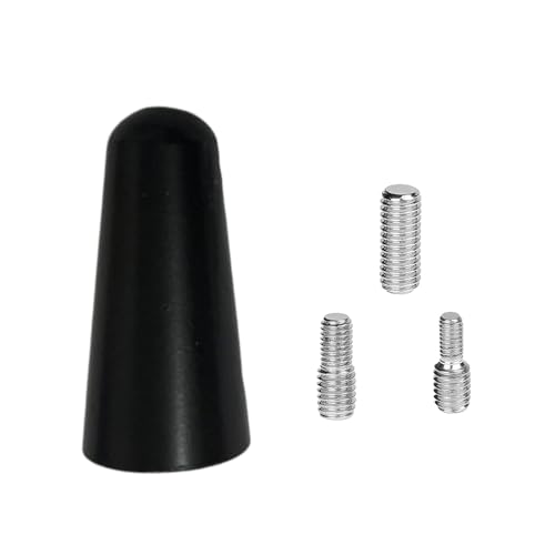 ショートアンテナ 車アンテナ ラジオアンテナ カーボンアンテナ 車用 AM/FM アンテナ 汎用 高感度 ブラック (3cm)