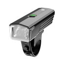 自転車 ライト USB充電式 LED 防水 300ルーメン 自転車ヘッドライト 1600mAh容量 5段階照明モード 防振 取り付け簡単 懐中電灯兼用 地震/停...